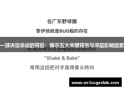 一球决定命运的背后：揭示五大关键背景与深层影响因素