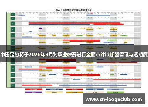 中国足协将于2026年3月对职业联赛进行全面审计以加强管理与透明度